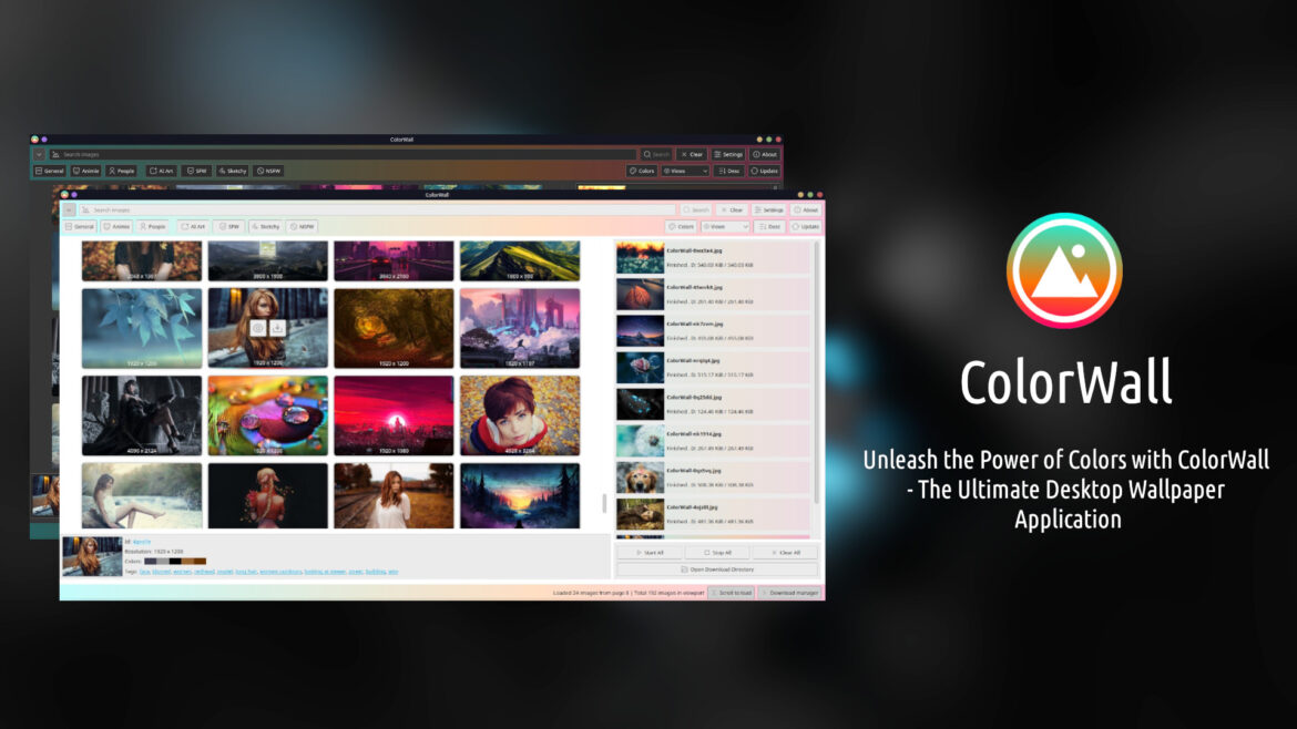 ColorWall Desktop Wallpaper Application